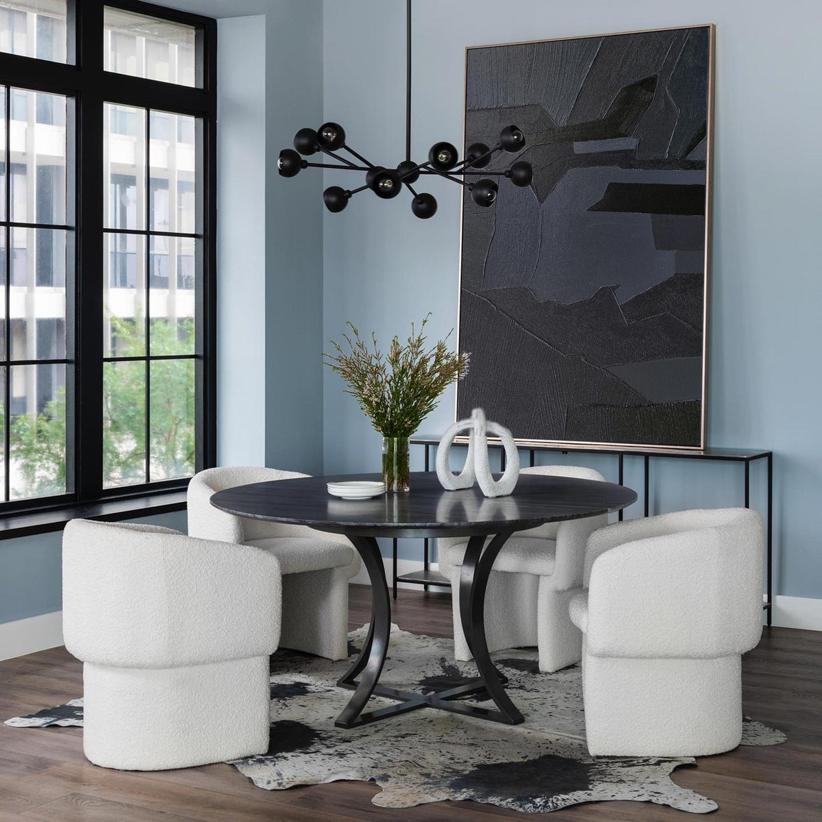 Monochrome Geometric Abstract Wall Art
