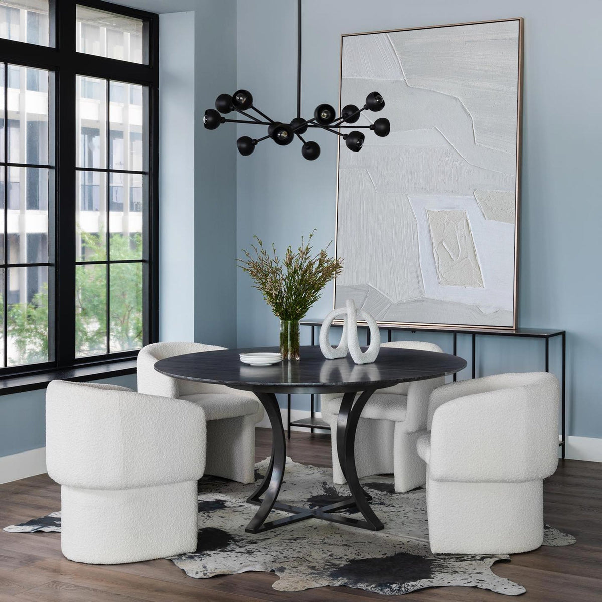 Light Gray Textured Abstract Wall Art Vertical