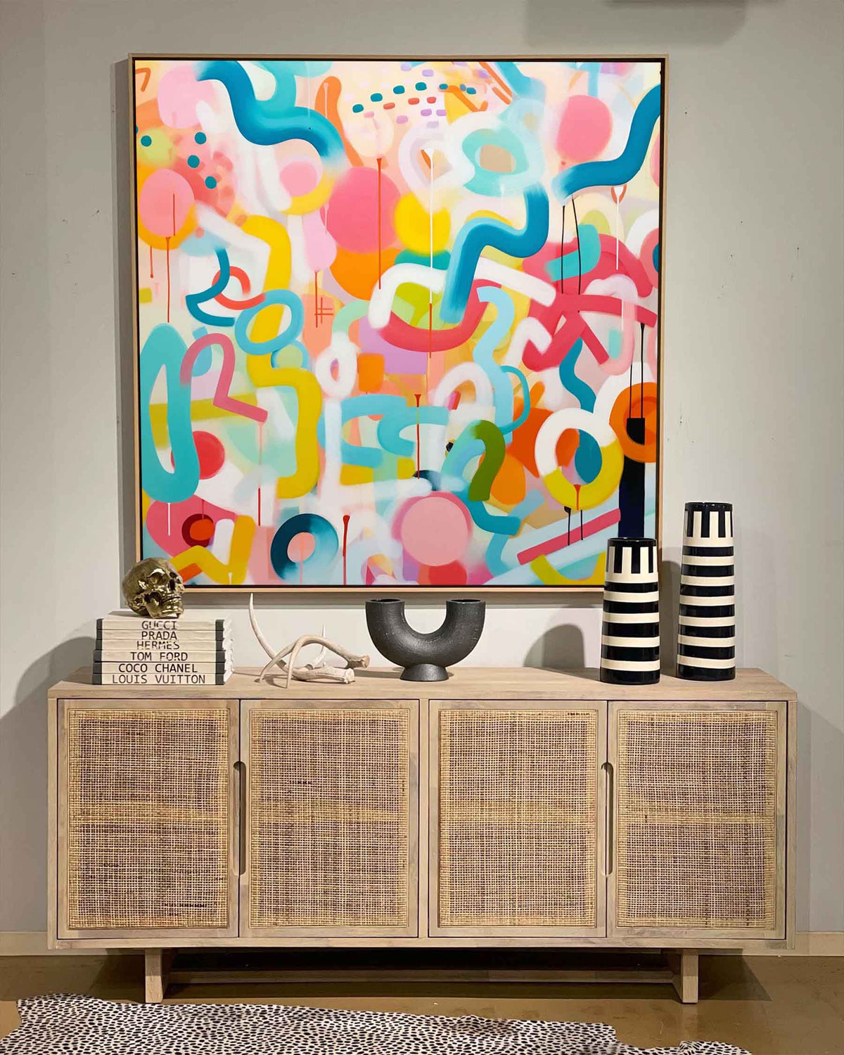Wall Art Playful  Abstract Energetic Fashion