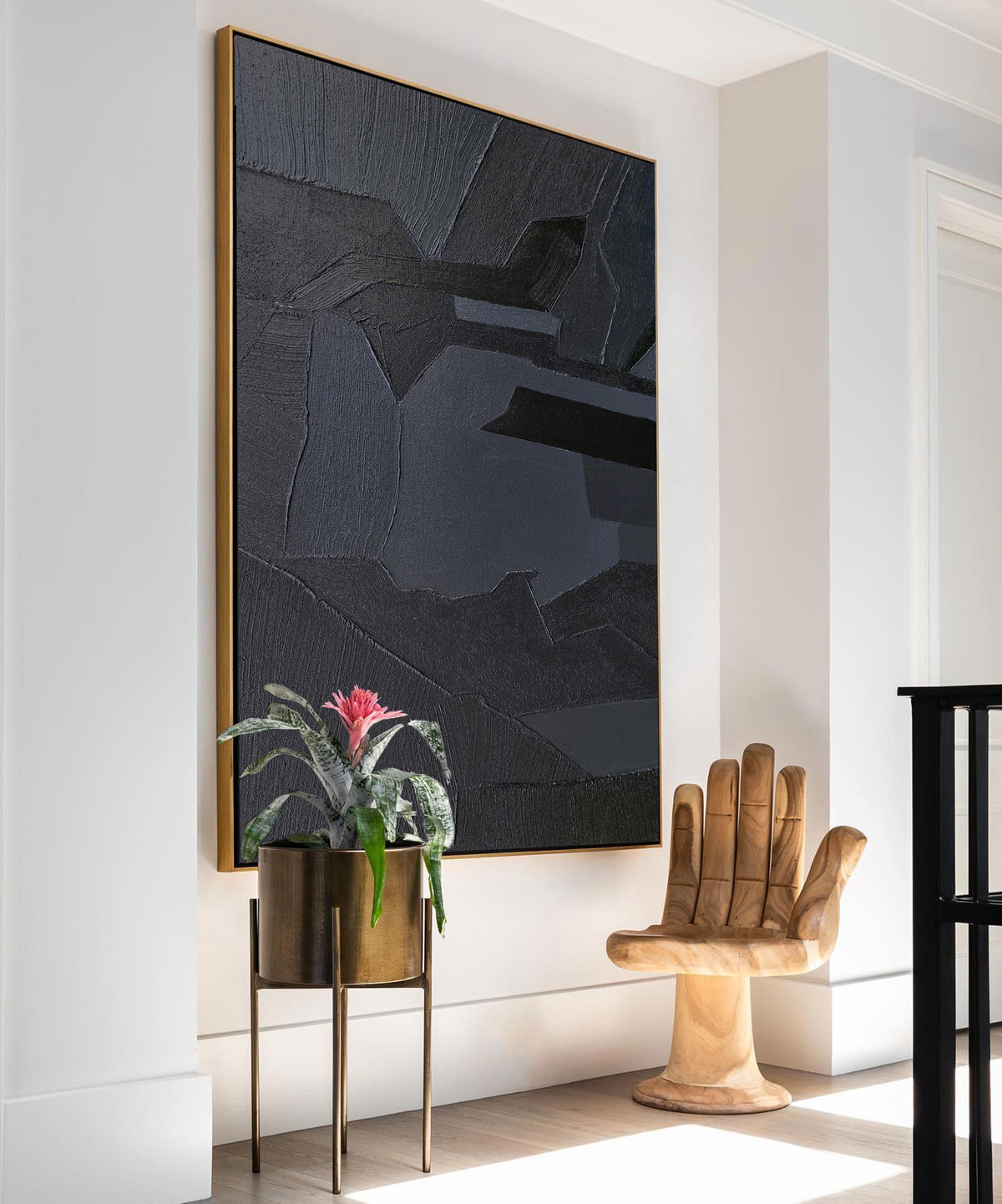 Monochrome Geometric Abstract Wall Art
