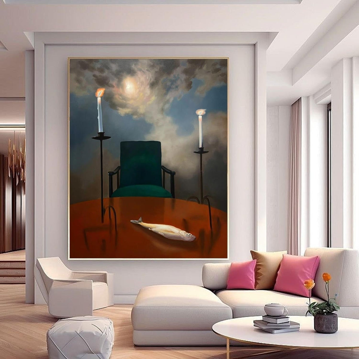 Wall Art Surreal Textured Still Life Fish