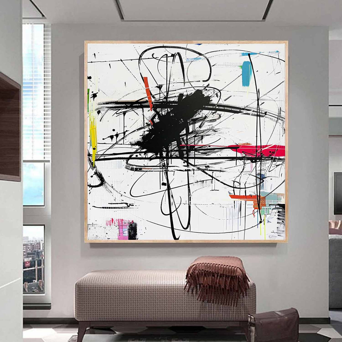 Wall Art Vibrant Graffiti Multicolor