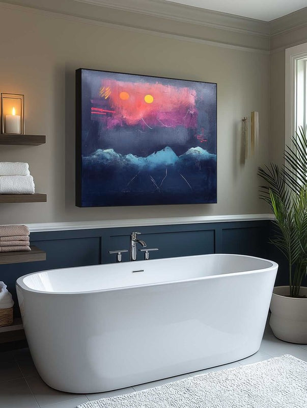 Wall Art Dramatic Textured Twilight