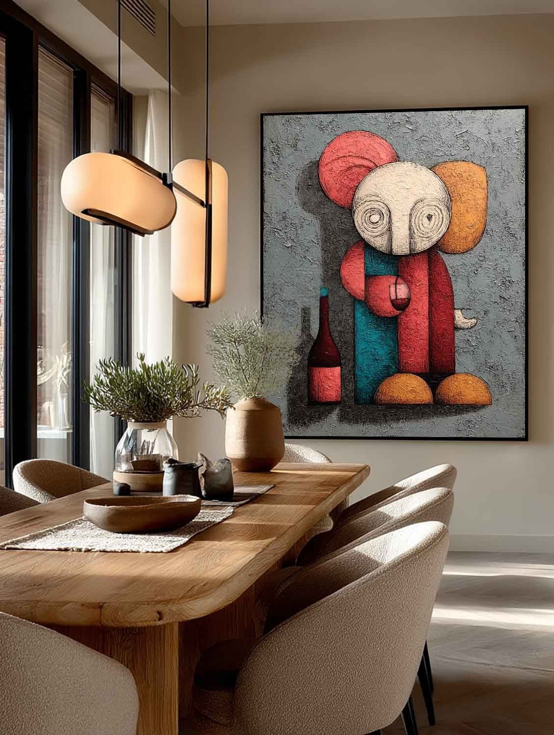 Wall Art Whimsical Kaws Companion