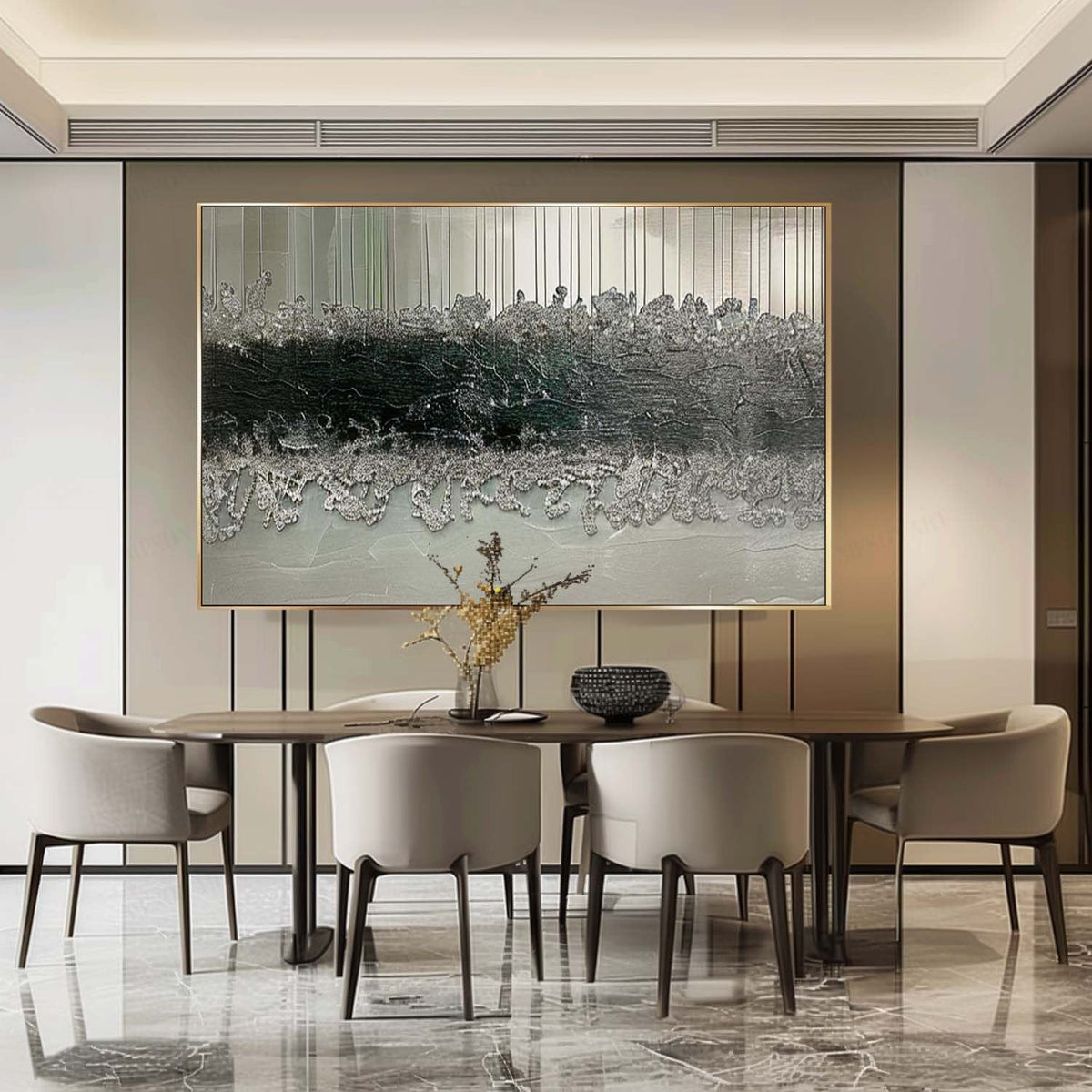 Wall Art Panoramic Abstract Textured Landscape