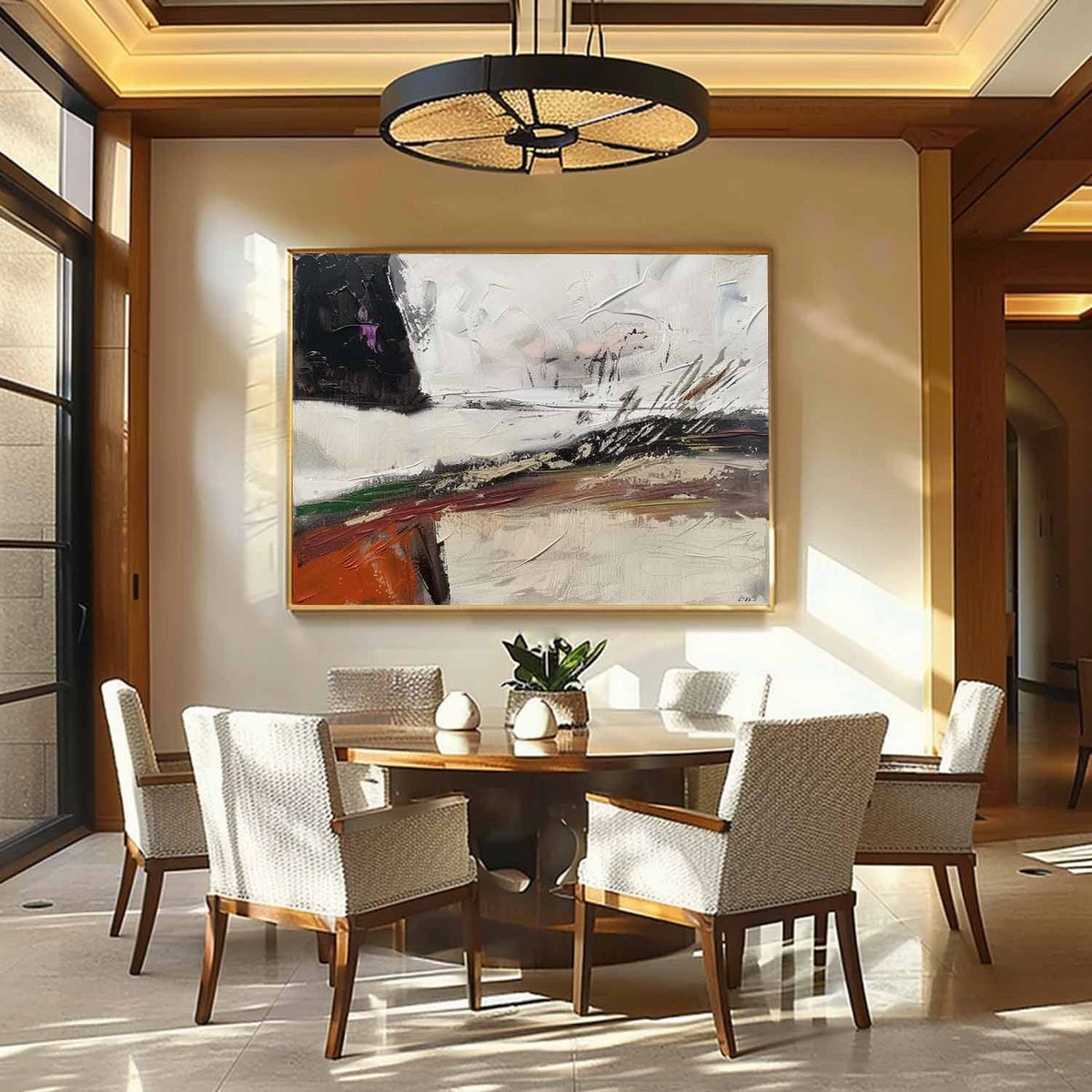 Wall Art Wabi-Sabi Winter Landscape Abstract