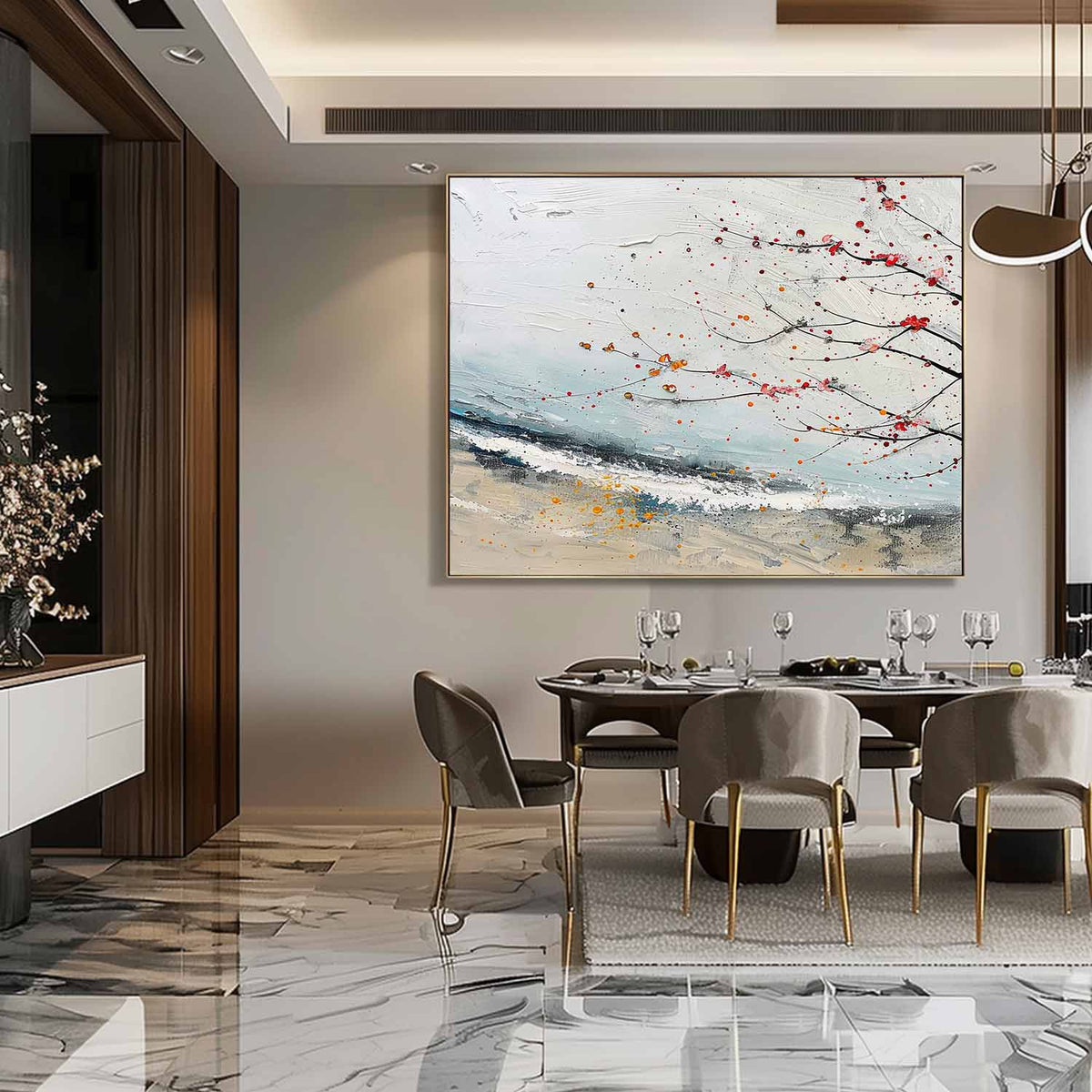 Wall Art Landscape Winter Abstract Atmosphere