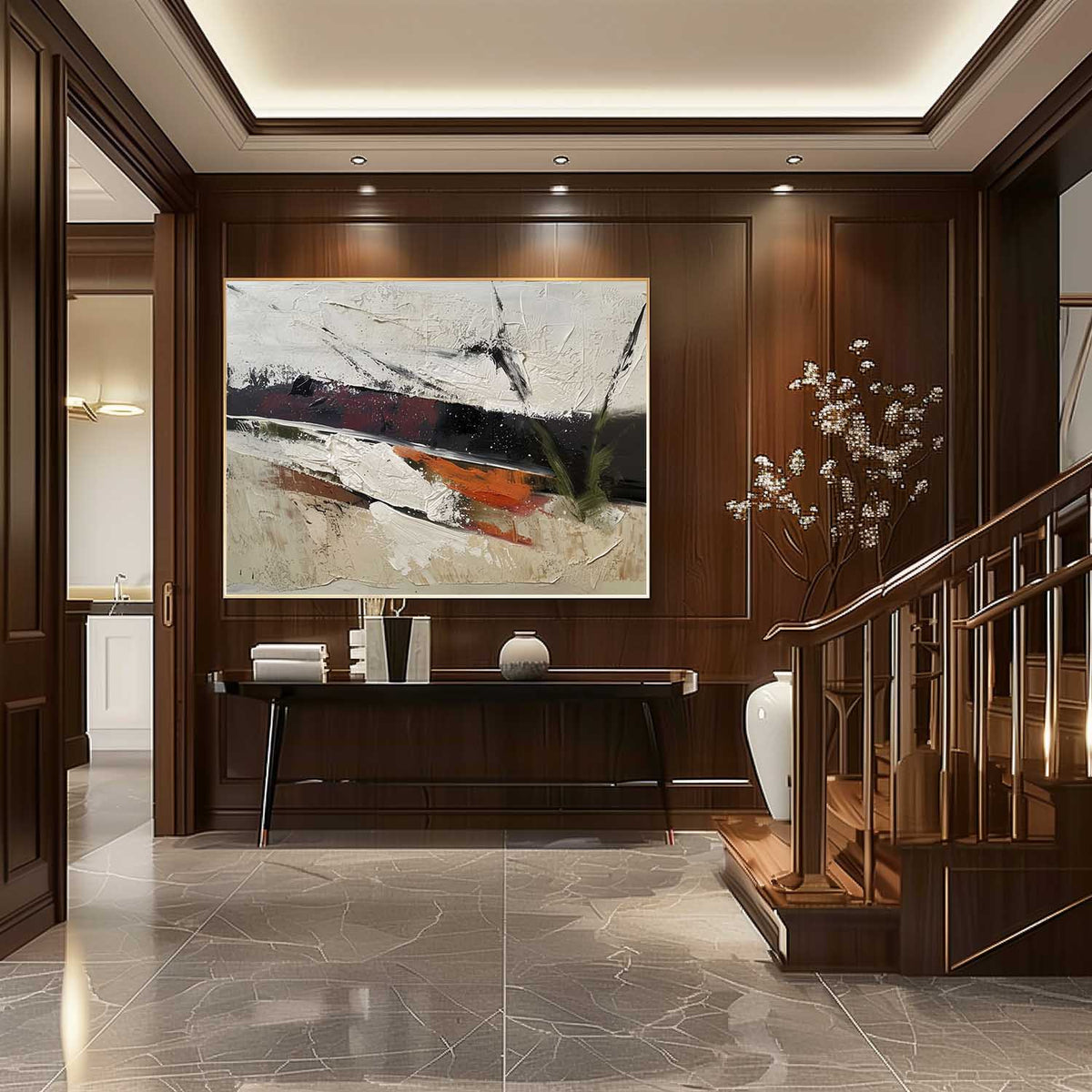 Wall Art Rectangle Abstract Textured Landscape