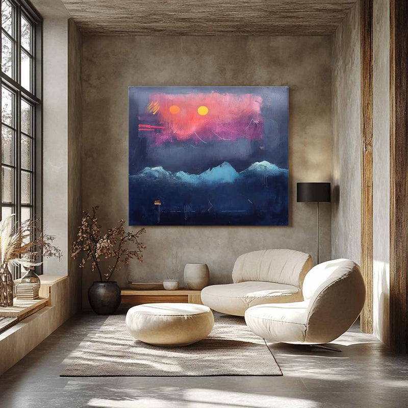 Wall Art Dramatic Textured Twilight