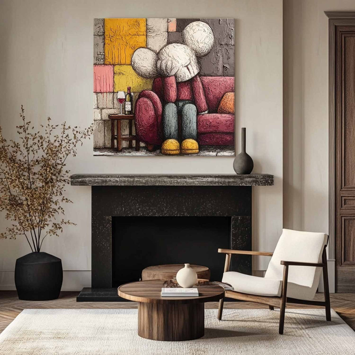 Kaws Style Pop Art Impasto Painting - Neutralighting