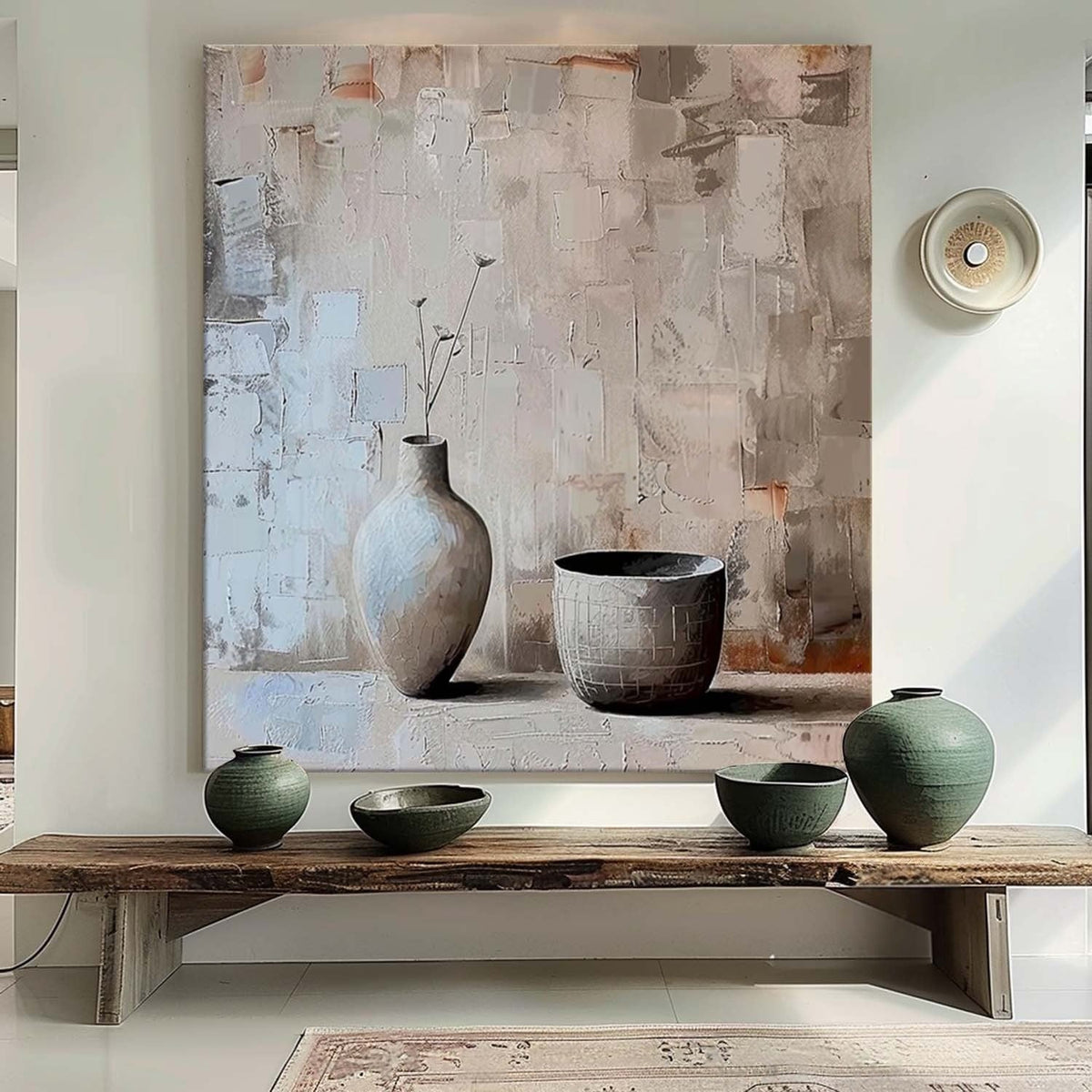 Wall Art Square Wabi-Sabi Still Life Painting