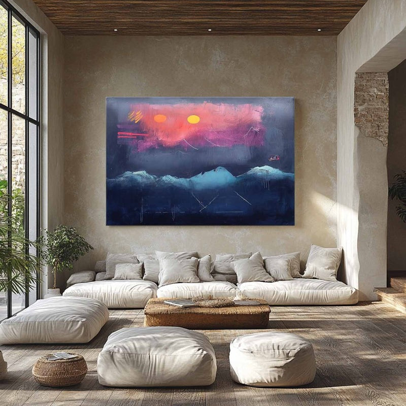 Wall Art Dramatic Textured Twilight