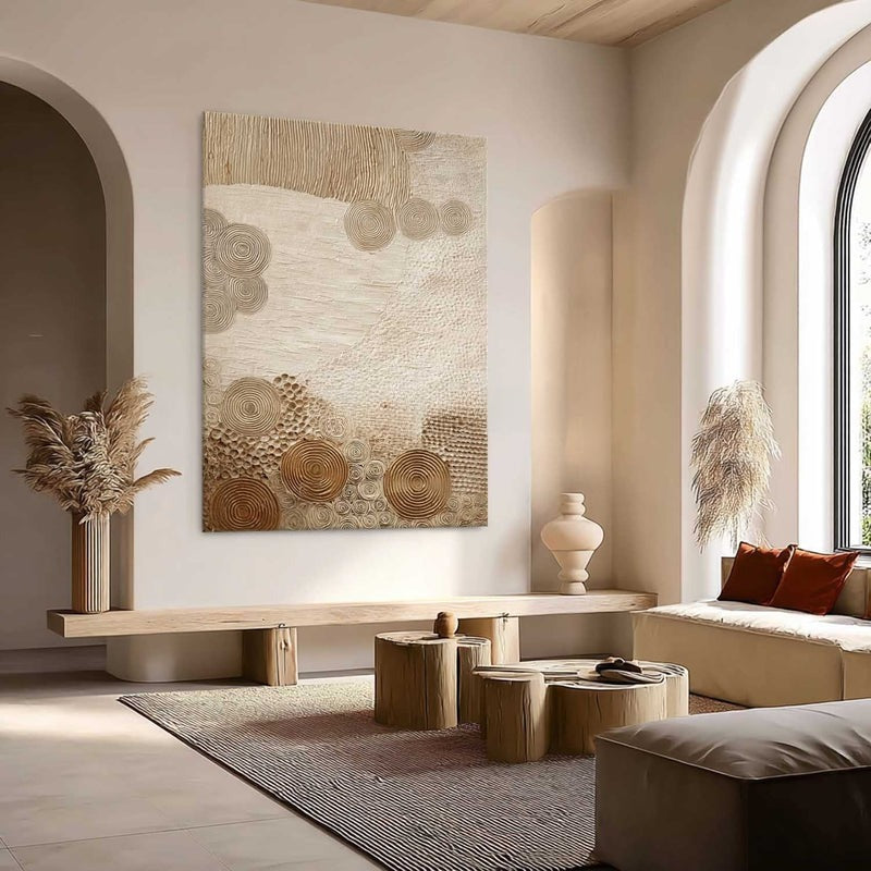 Wall Art Organic Flow Texture Bohemian Painting