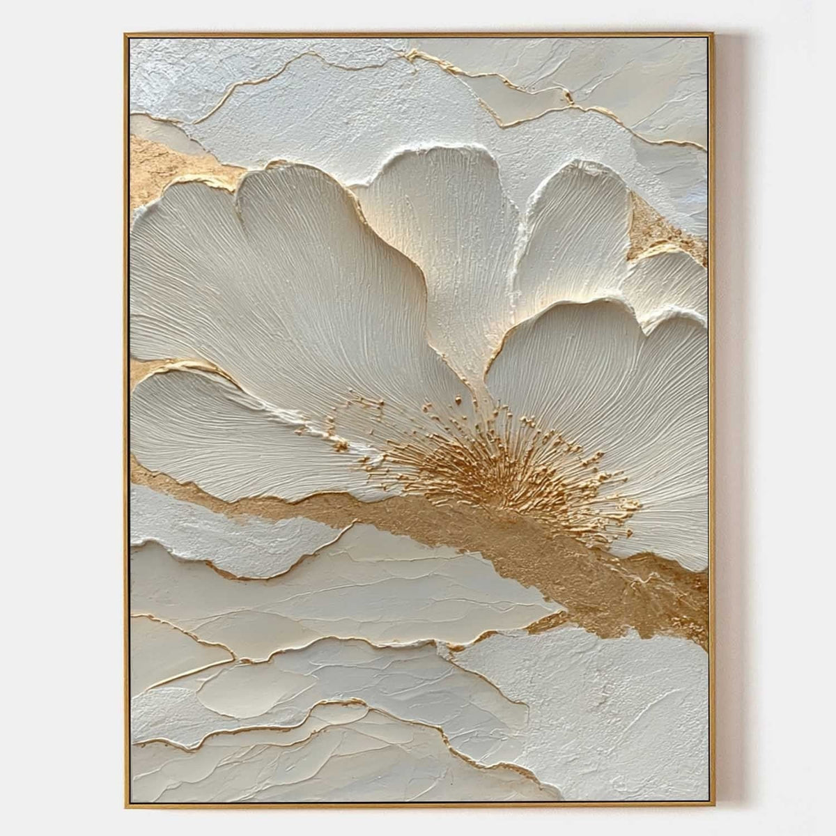 Wall Art Textured Floral Painting