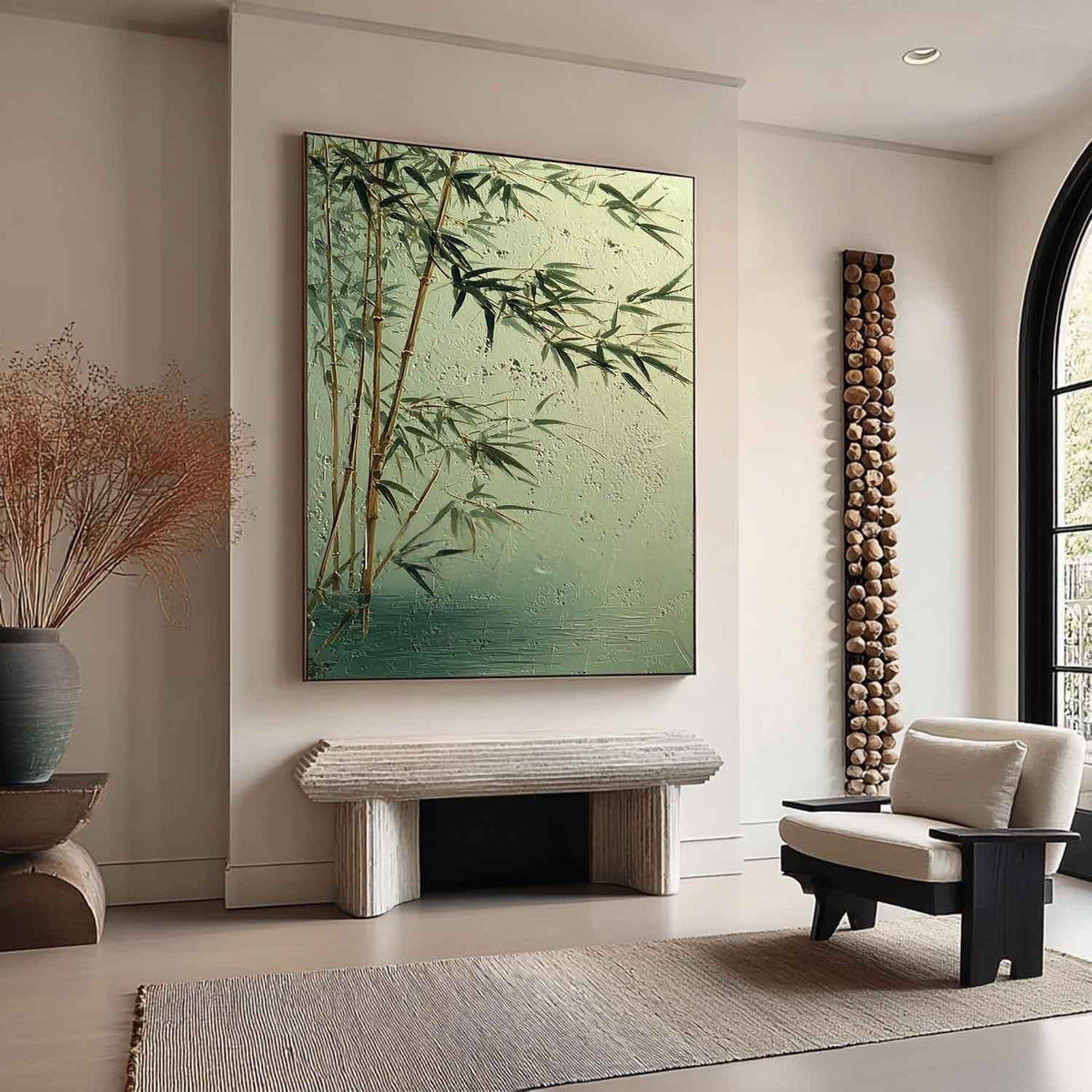 Oriental Bamboo Forest 3D Impasto Painting - Neutralighting
