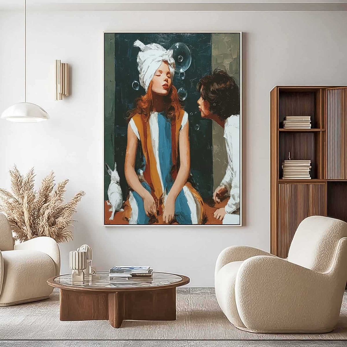 Whimsical Moment 3D Impasto Painting - Neutralighting