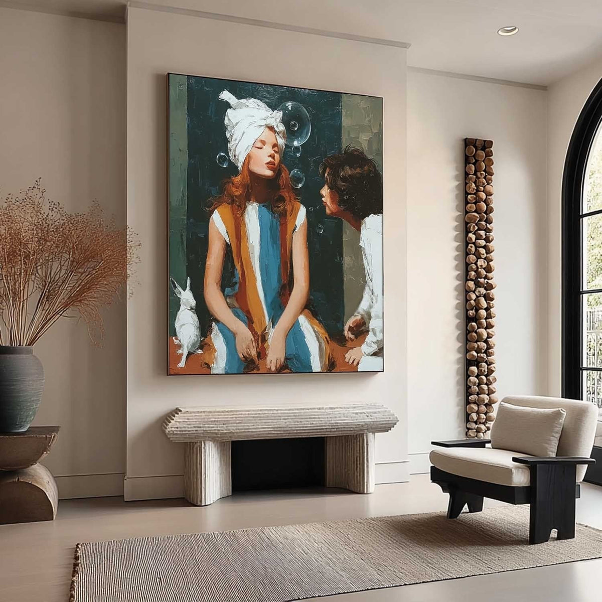 Whimsical Moment 3D Impasto Painting - Neutralighting