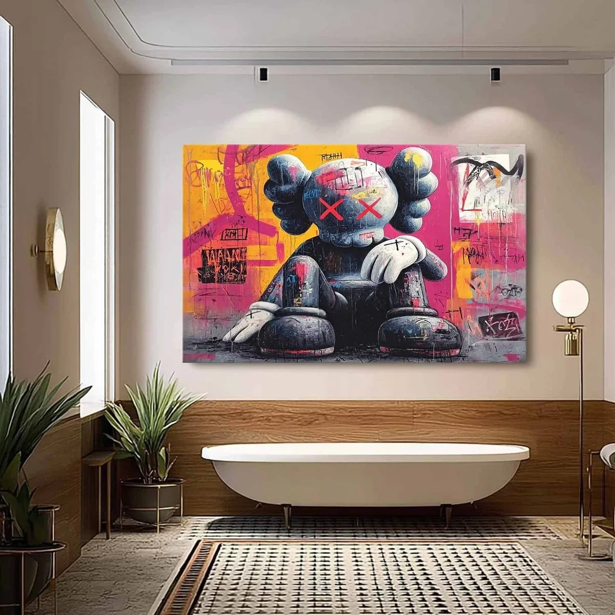 Wall Art Edgy Kaws Companion