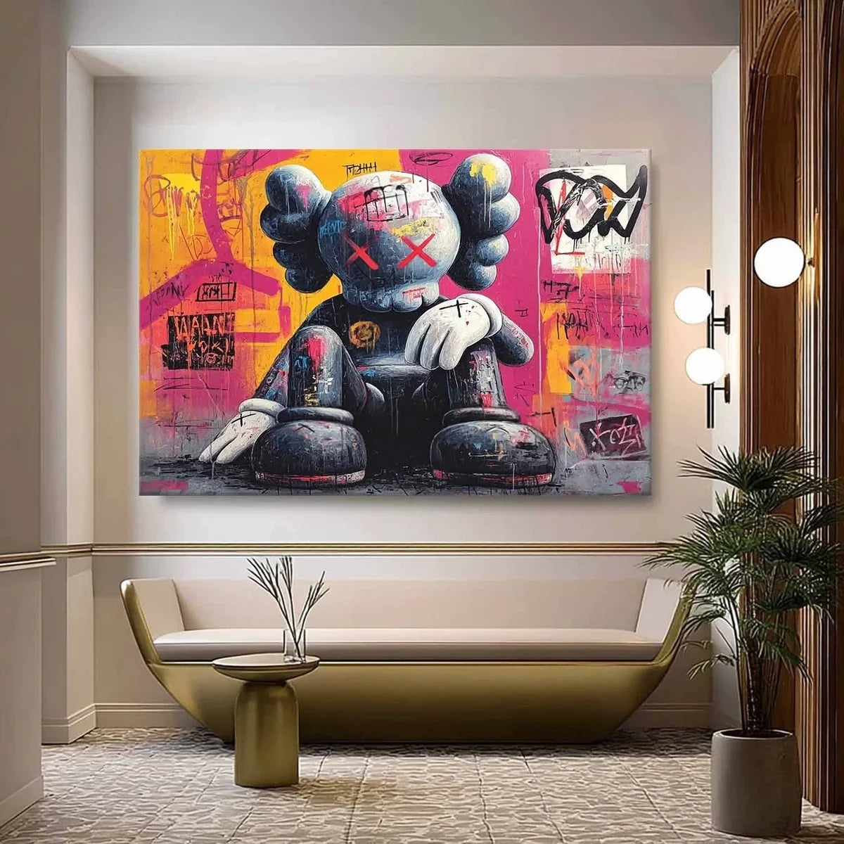 Wall Art Edgy Kaws Companion