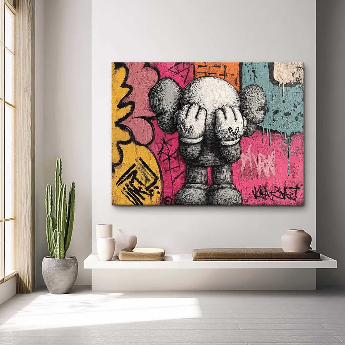 Wall Art Pop Graffiti Playful Energetic Cartoon