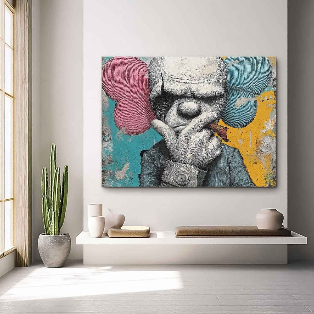 Kaws Style Gangster Pop Art Painting - Neutralighting