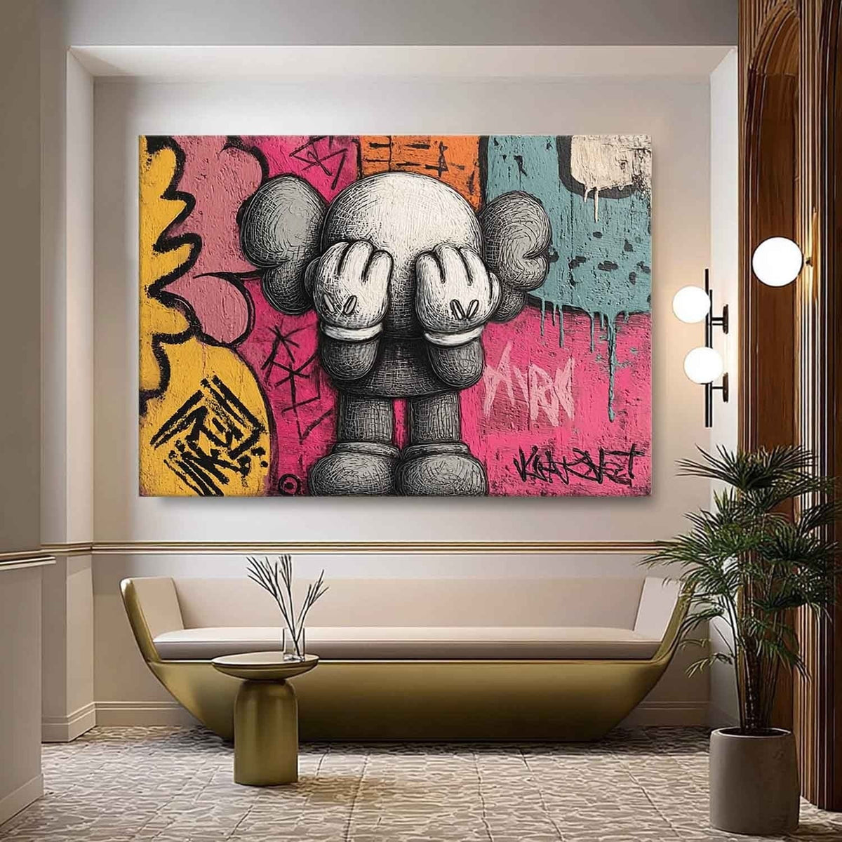Wall Art Pop Graffiti Playful Energetic Cartoon