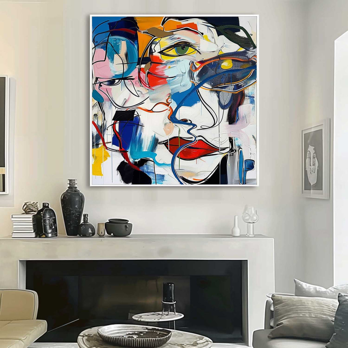 Wall Art Abstract Graffiti Colorful Fashion