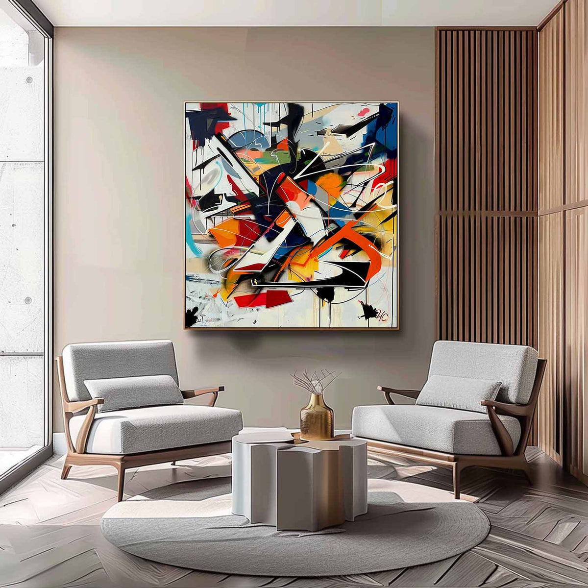 Expressionist Vibrant Color Explosion Painting Modern