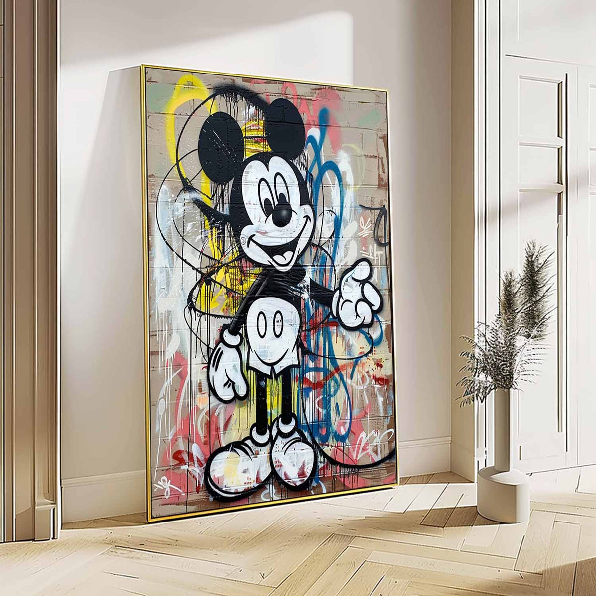 Graffiti Style Mickey Mouse Pop Art Painting