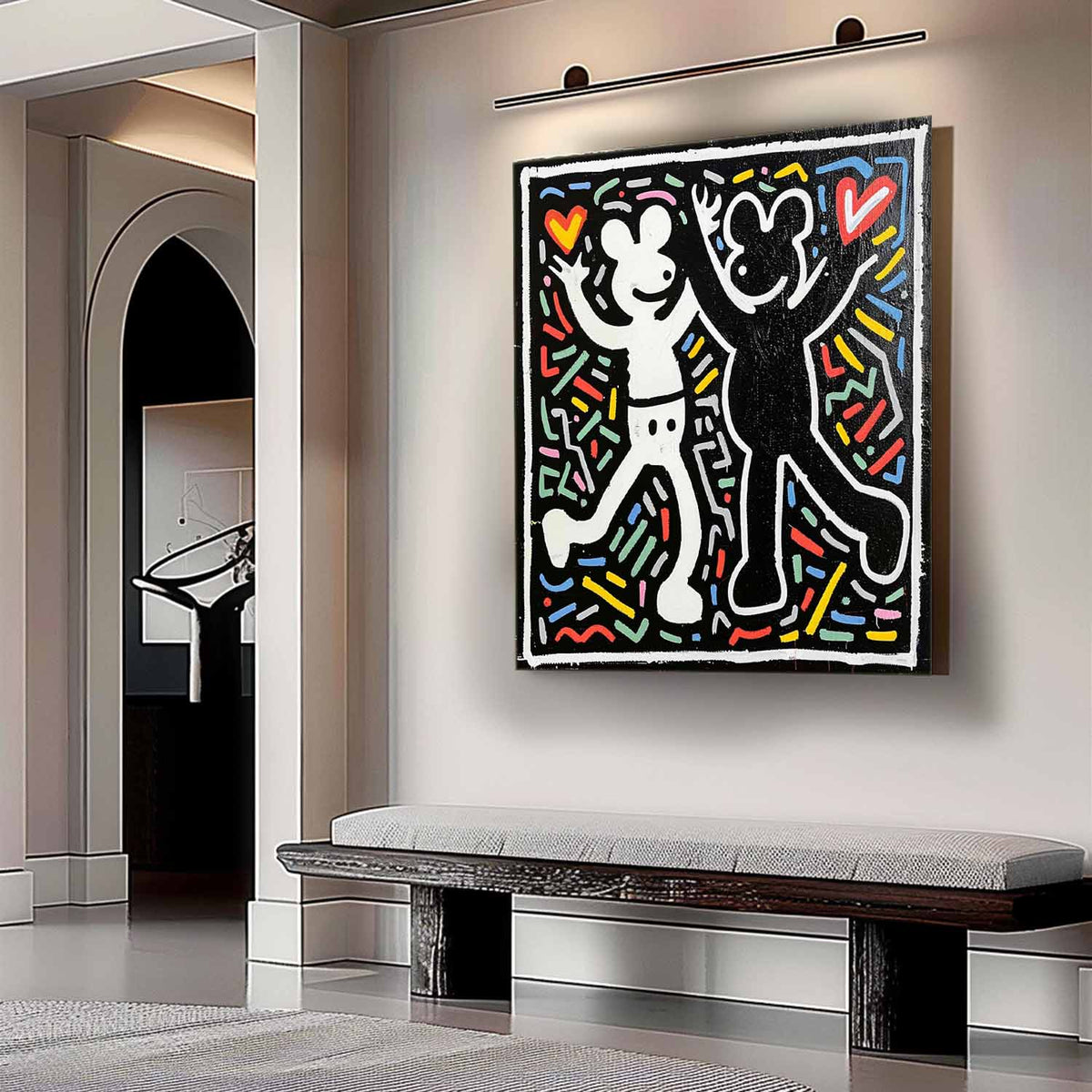 Wall Art Abstract Graffiti Cartoon Vibrant