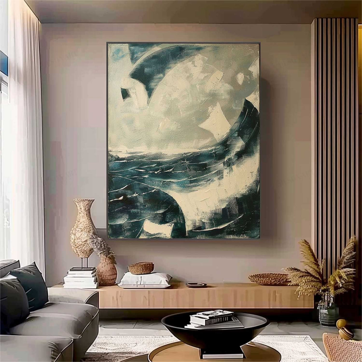 Wall Art Ocean Texture Seascape Atmospheric Moody