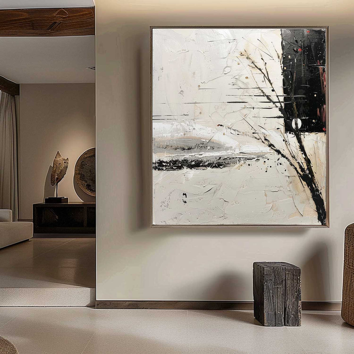 Wall Art Wabi-Sabi Serene Landscape Winter