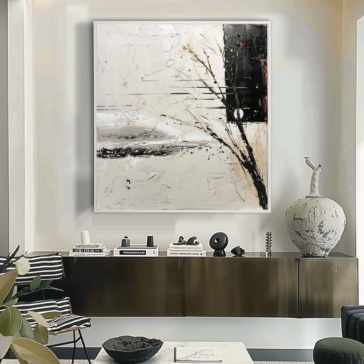 Wall Art Wabi-Sabi Serene Landscape Winter