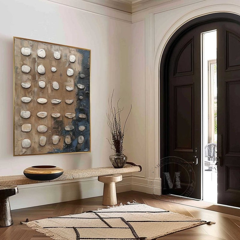 Wall Art Wabi-Sabi Wall Art Textured Abstract Minimalist