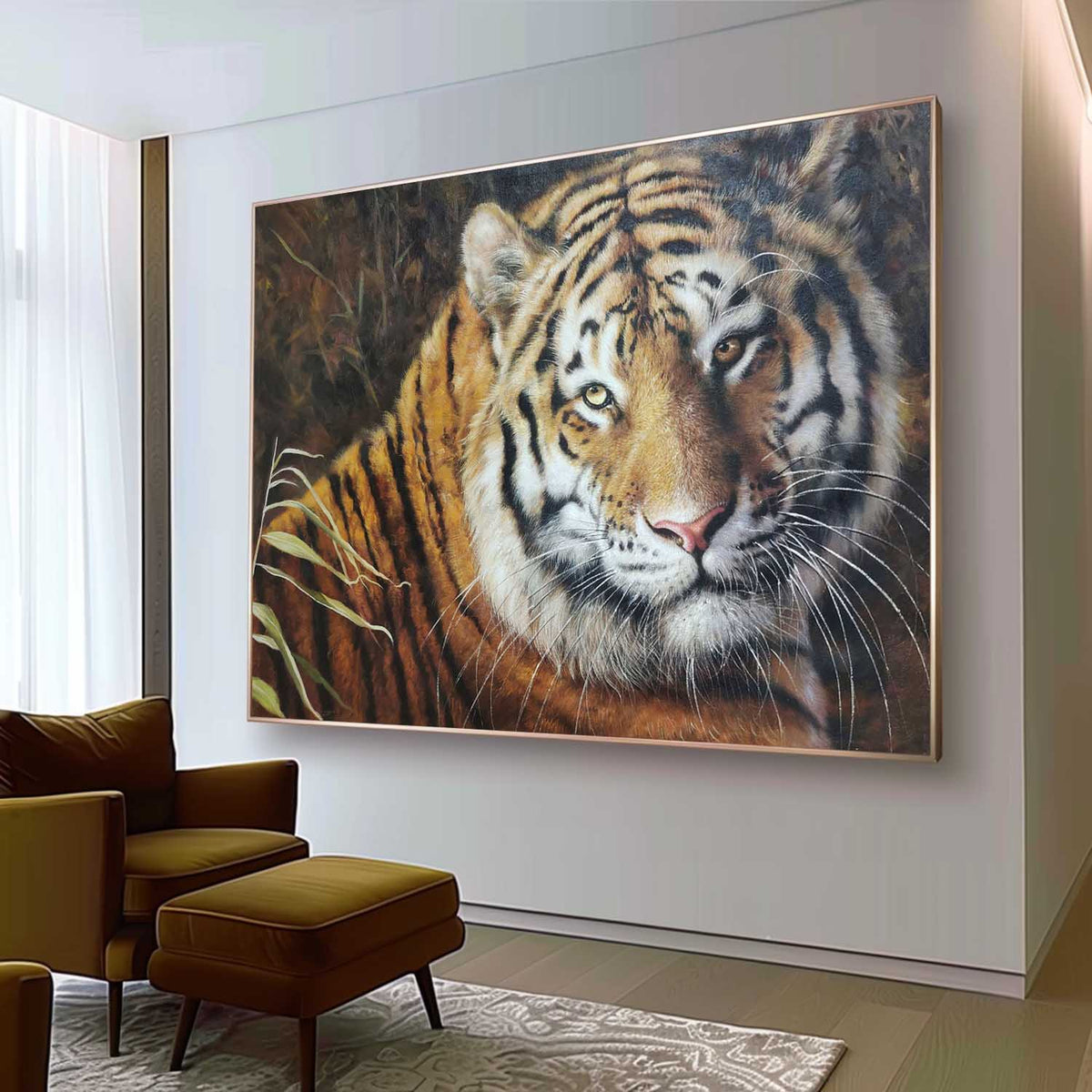 Hyperrealism Majestic Tiger Realistic Oil Painting