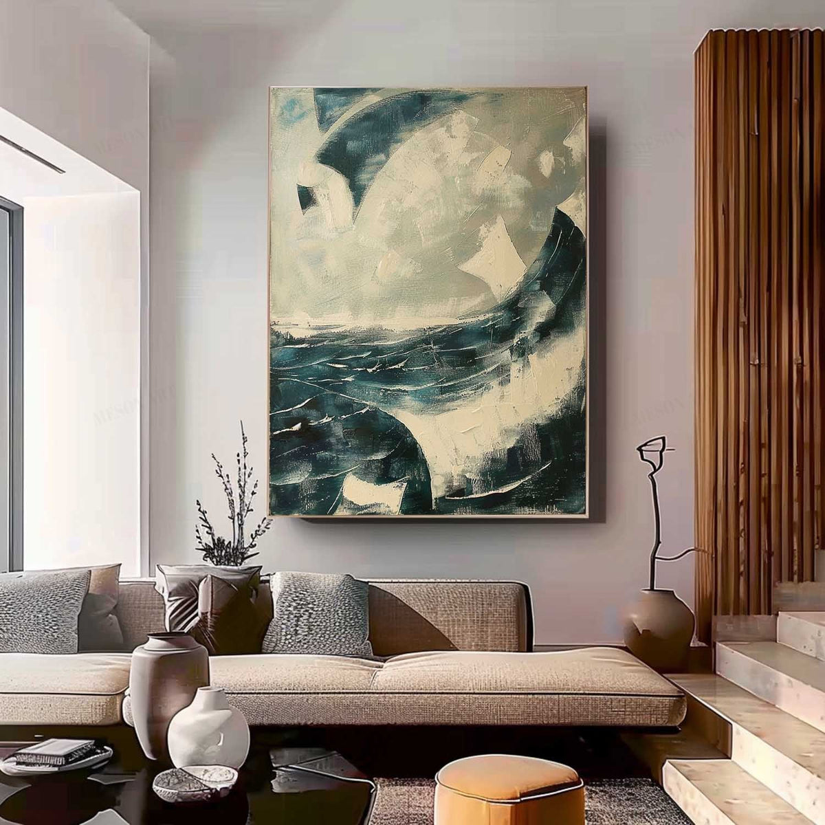 Wall Art Ocean Texture Seascape Atmospheric Moody