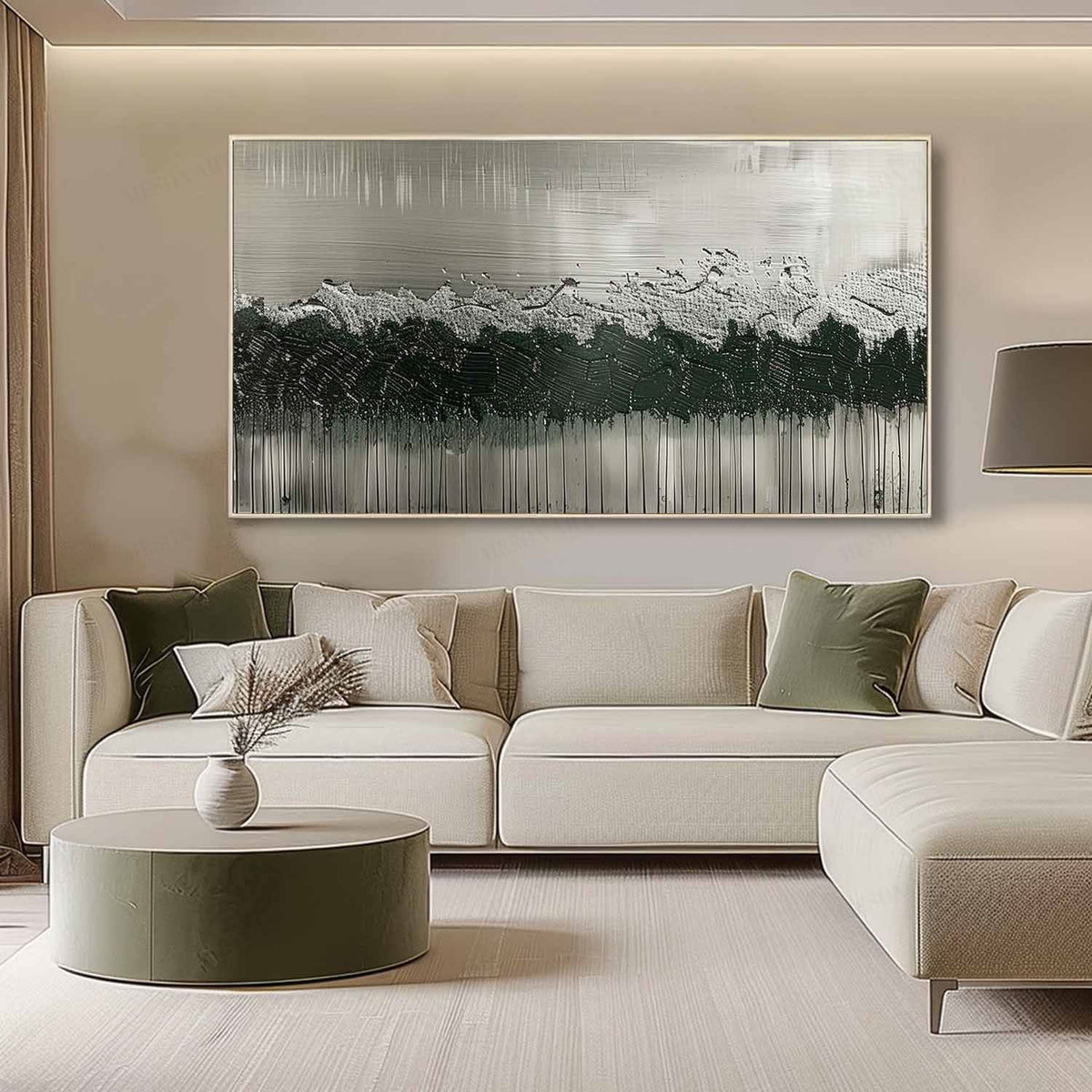 Wall Art Panoramic Abstract Textured Forest