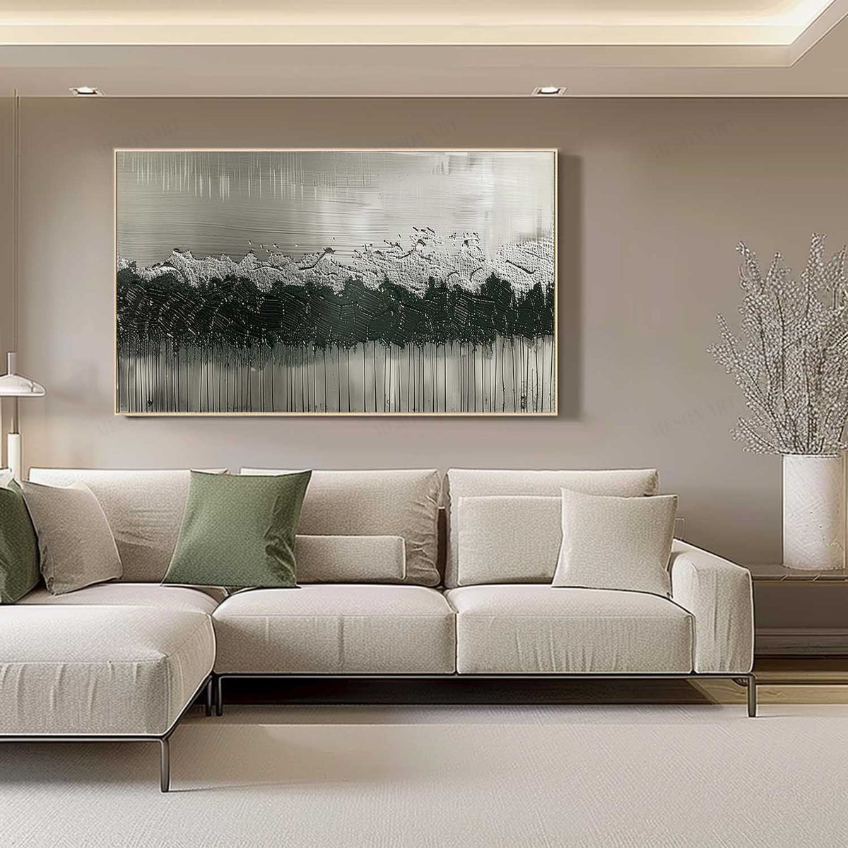 Wall Art Panoramic Abstract Textured Forest