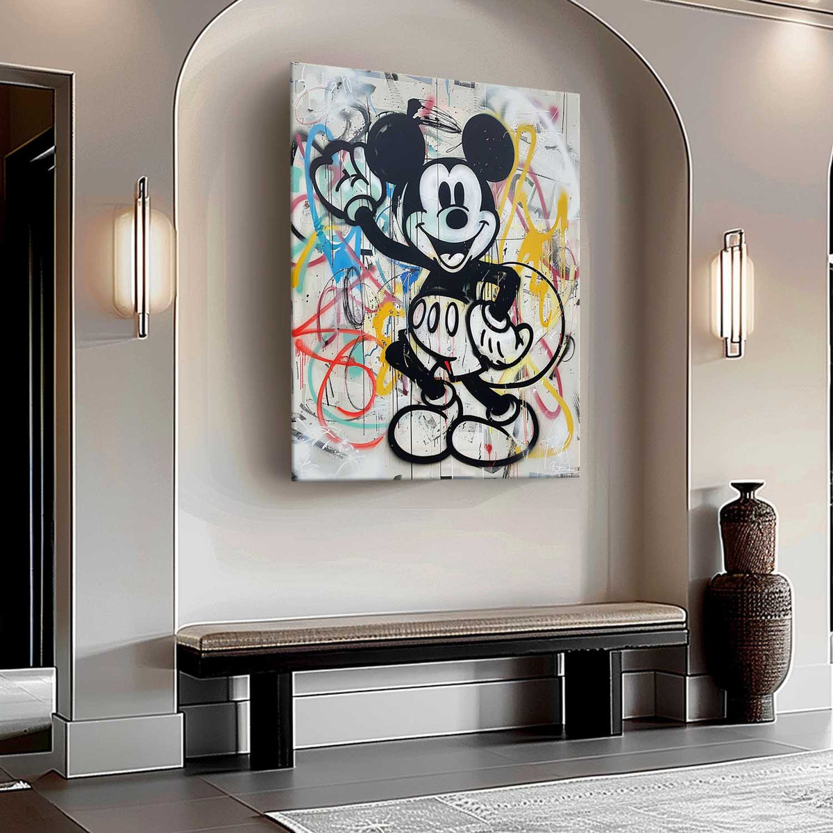 Wall Art Abstract Graffiti Whimsical Naive