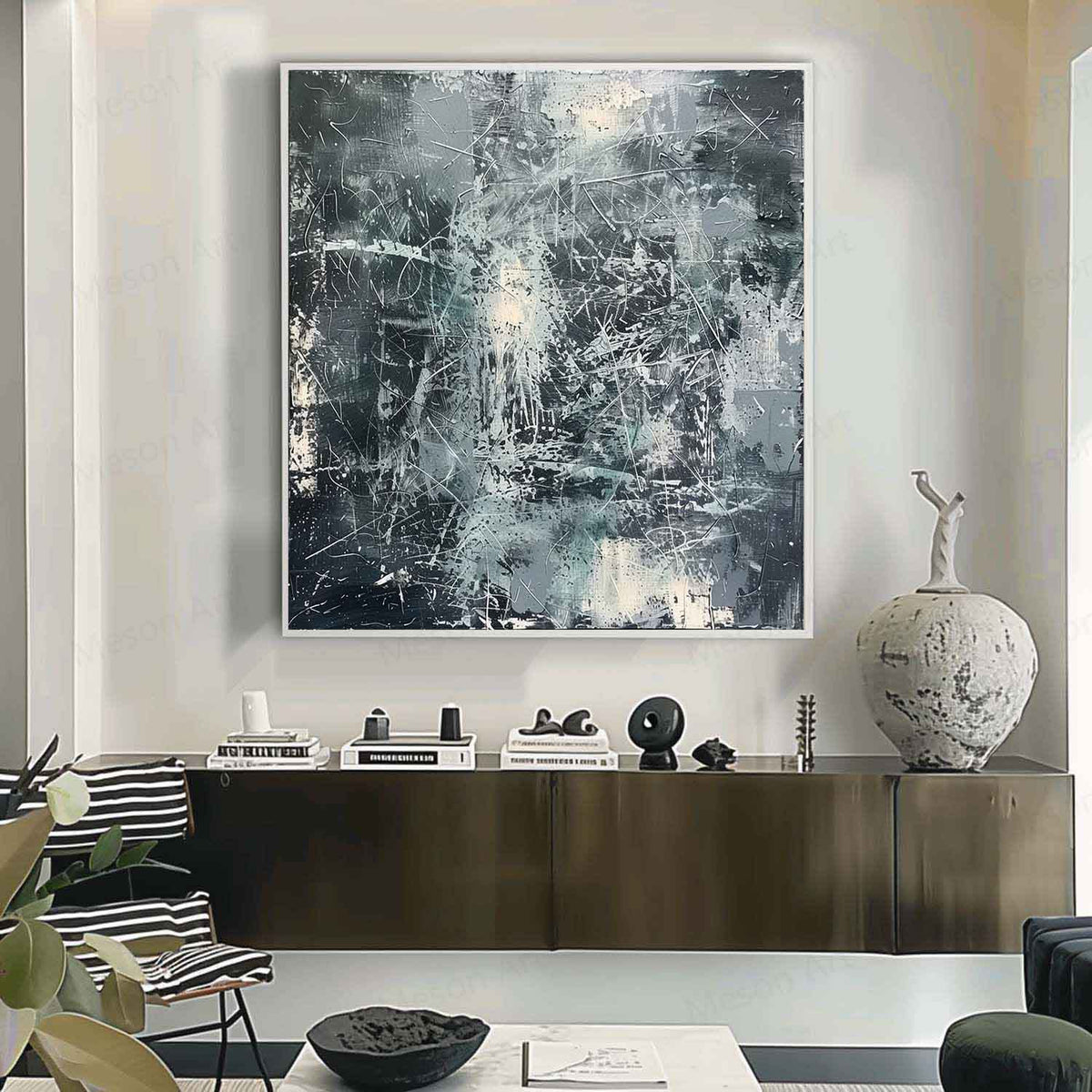 Wall Art Industrial Textured Abstract