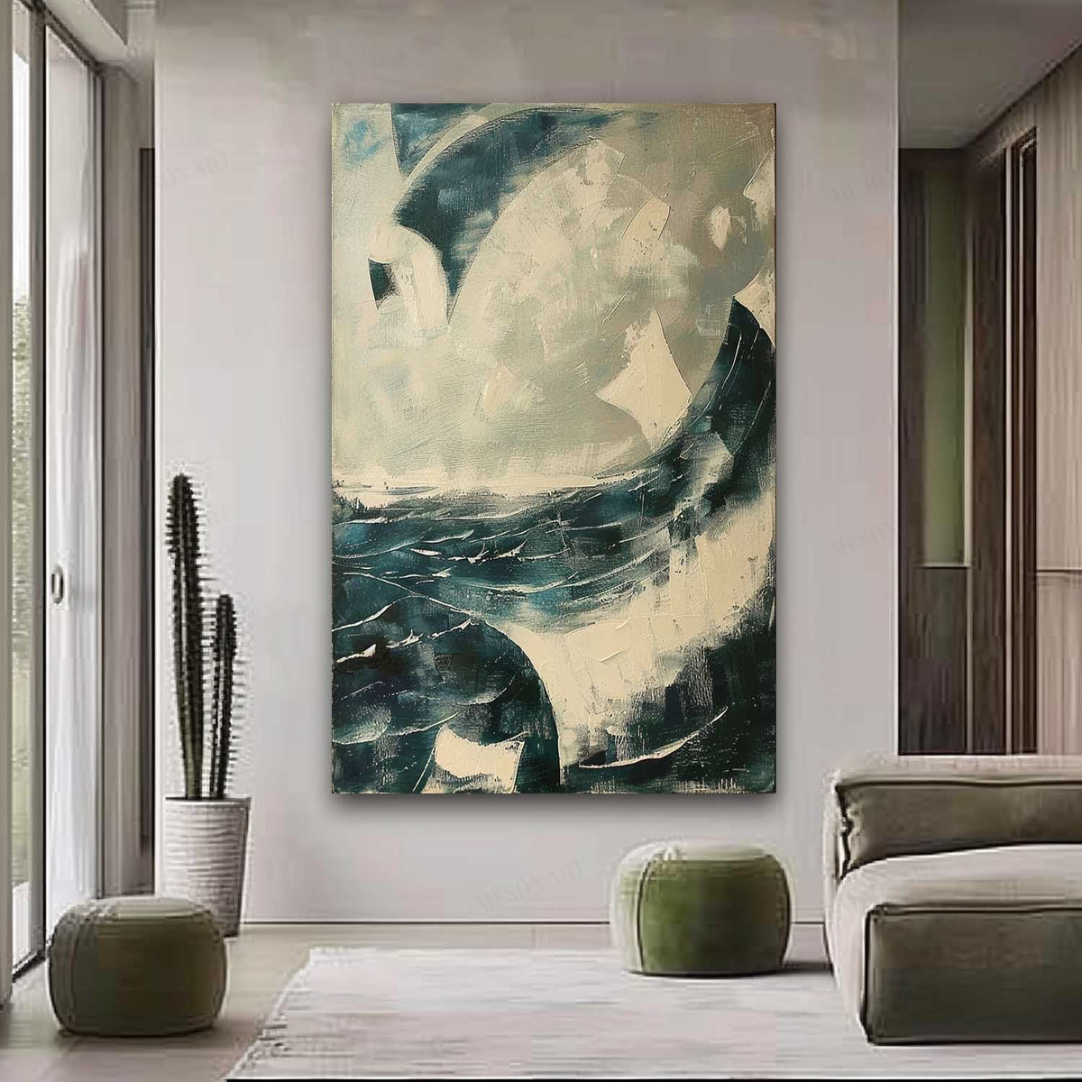 Wall Art Ocean Texture Seascape Atmospheric Moody