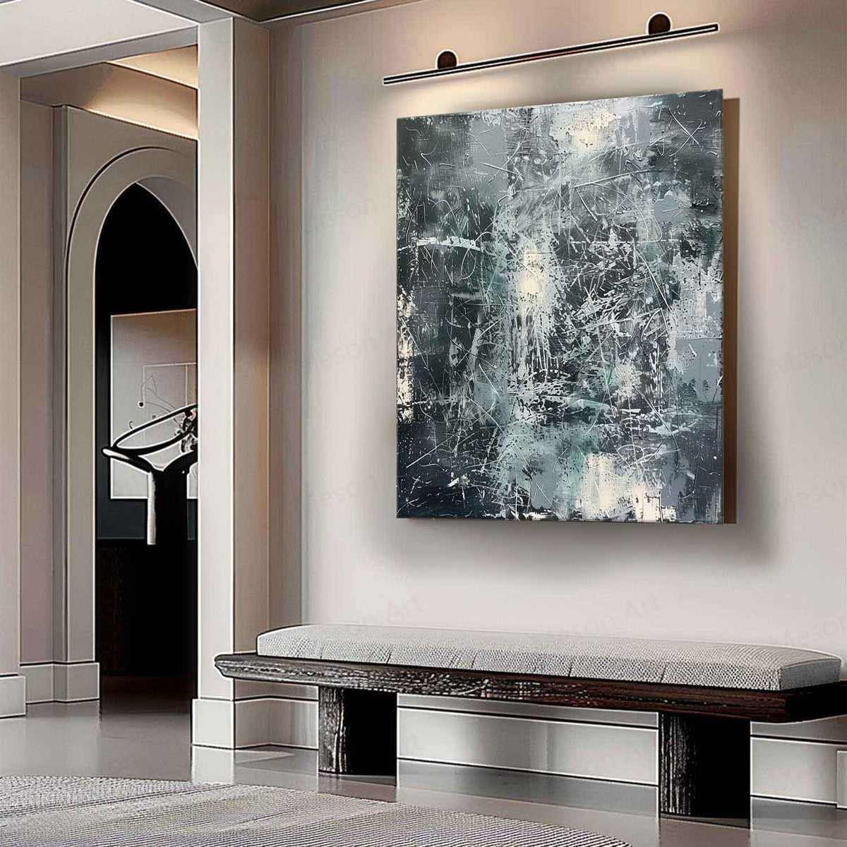 Wall Art Industrial Textured Abstract