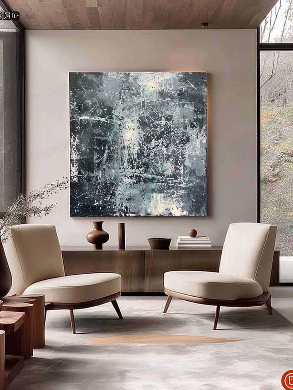 Wall Art Industrial Textured Abstract