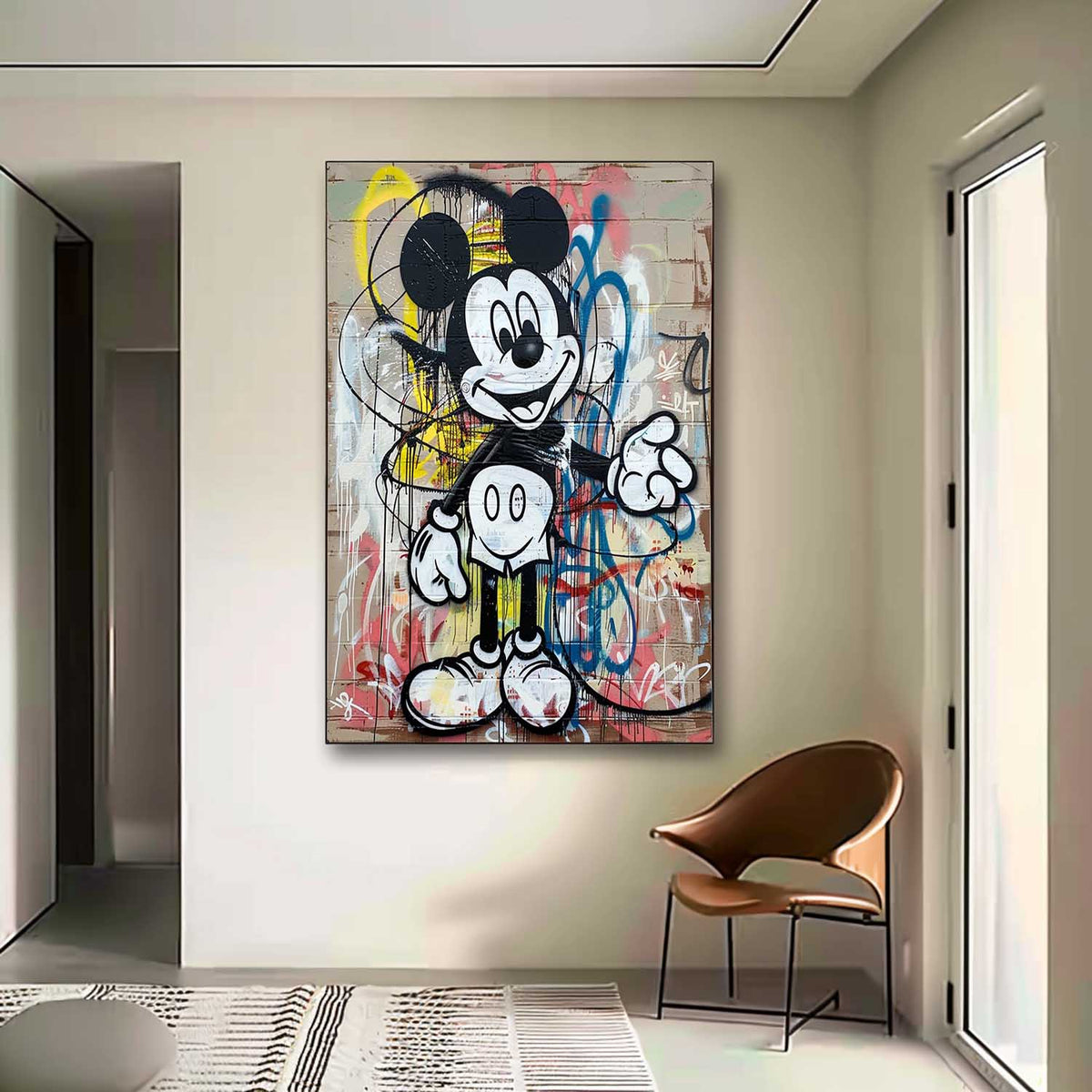 Graffiti Style Mickey Mouse Pop Art Painting