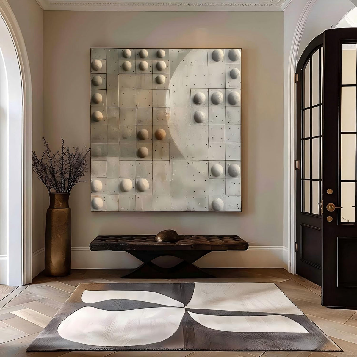 Wall Art Wabi-Sabi Geometric Relief Modern