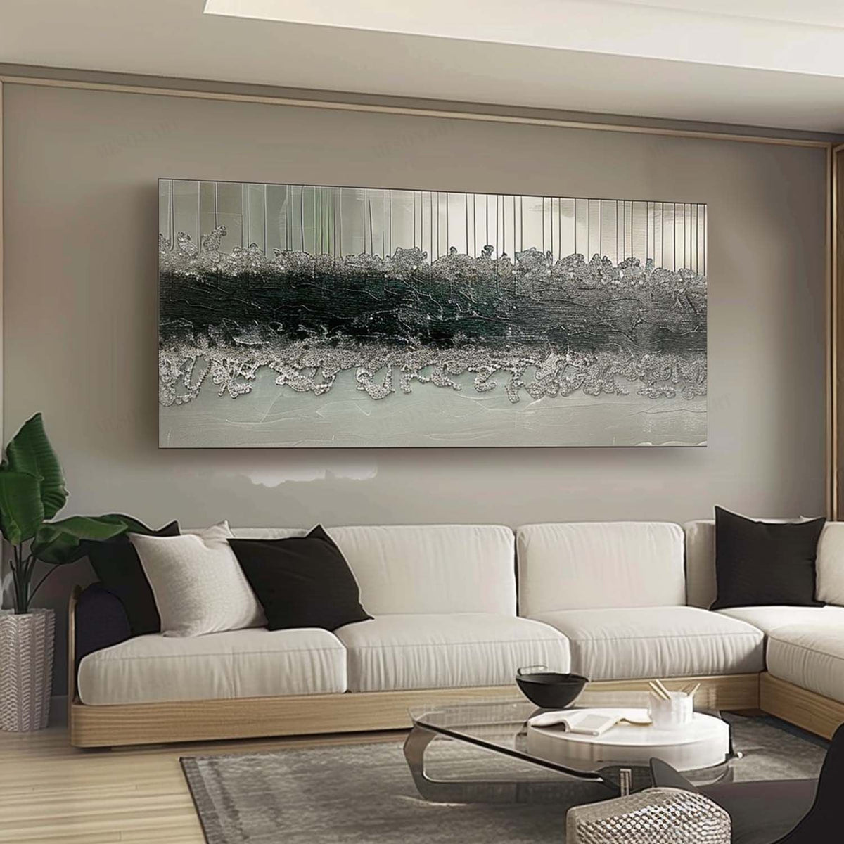 Wall Art Panoramic Abstract Textured Landscape