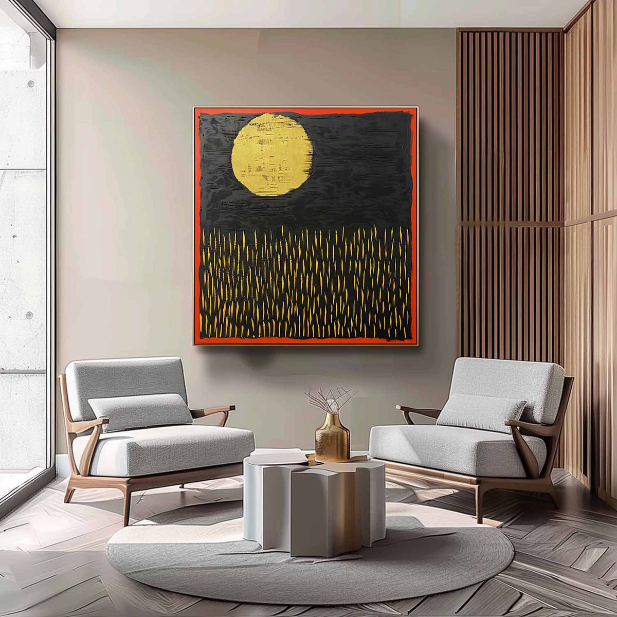 Wall Art Wabi-Sabi Mystical Night Landscape