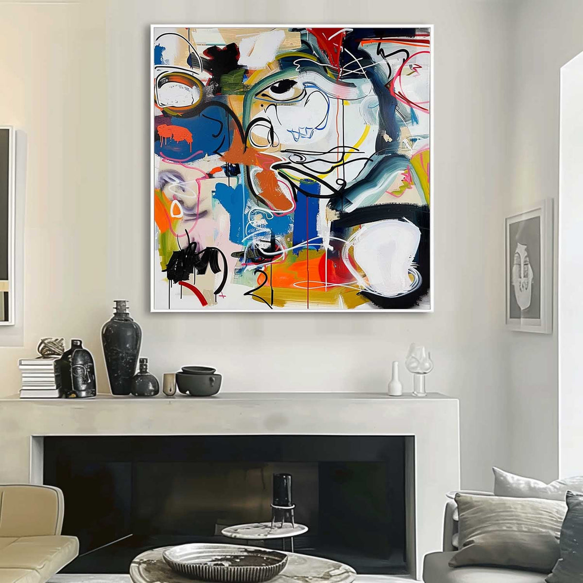 Abstract Expressionist Face Painting