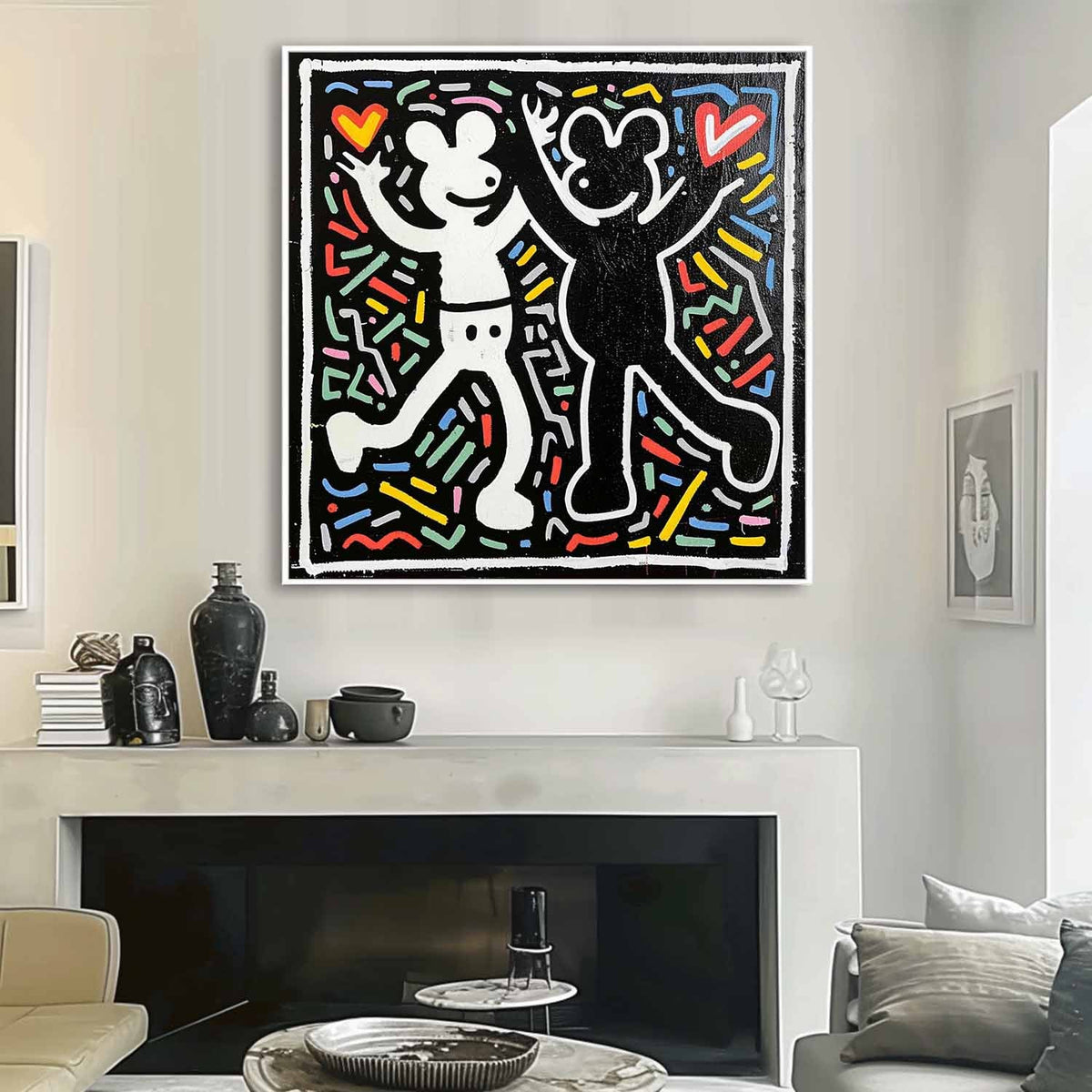Wall Art Abstract Graffiti Cartoon Vibrant