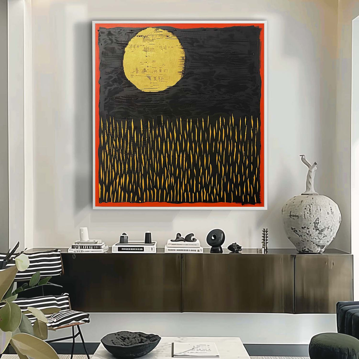 Wall Art Wabi-Sabi Mystical Night Landscape